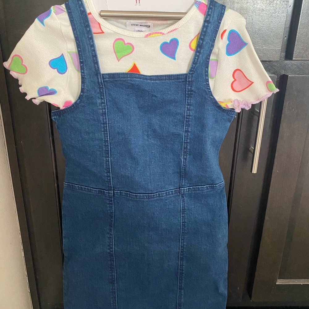 Denim Jumper Dress for Kids